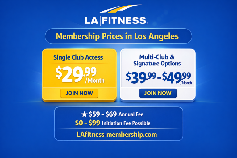 LA Fitness Membership Prices in Los Angeles